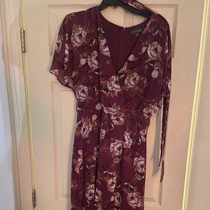 luxology flower pattern maxi dress